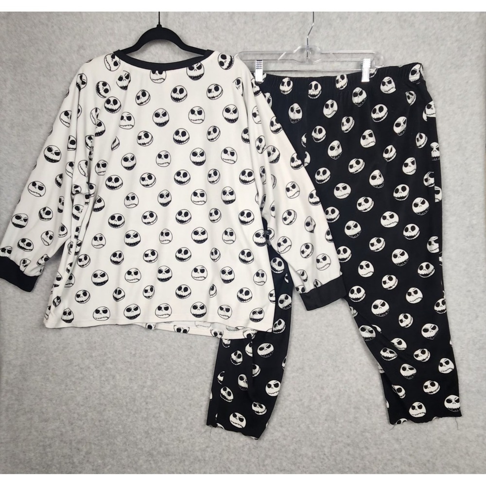 Disney Nightmare Before Christmas Pajama Set Womens 3X Jack Skellington Fleece